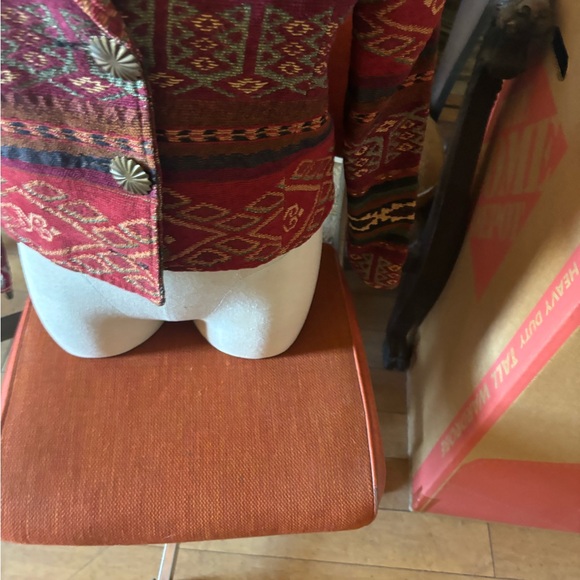 1990's Painted Pony Southwestern Tapestry Jacket // Women's Medium. - Picture 4 of 11